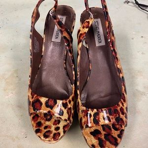 Steve Madden Leopard Wedges